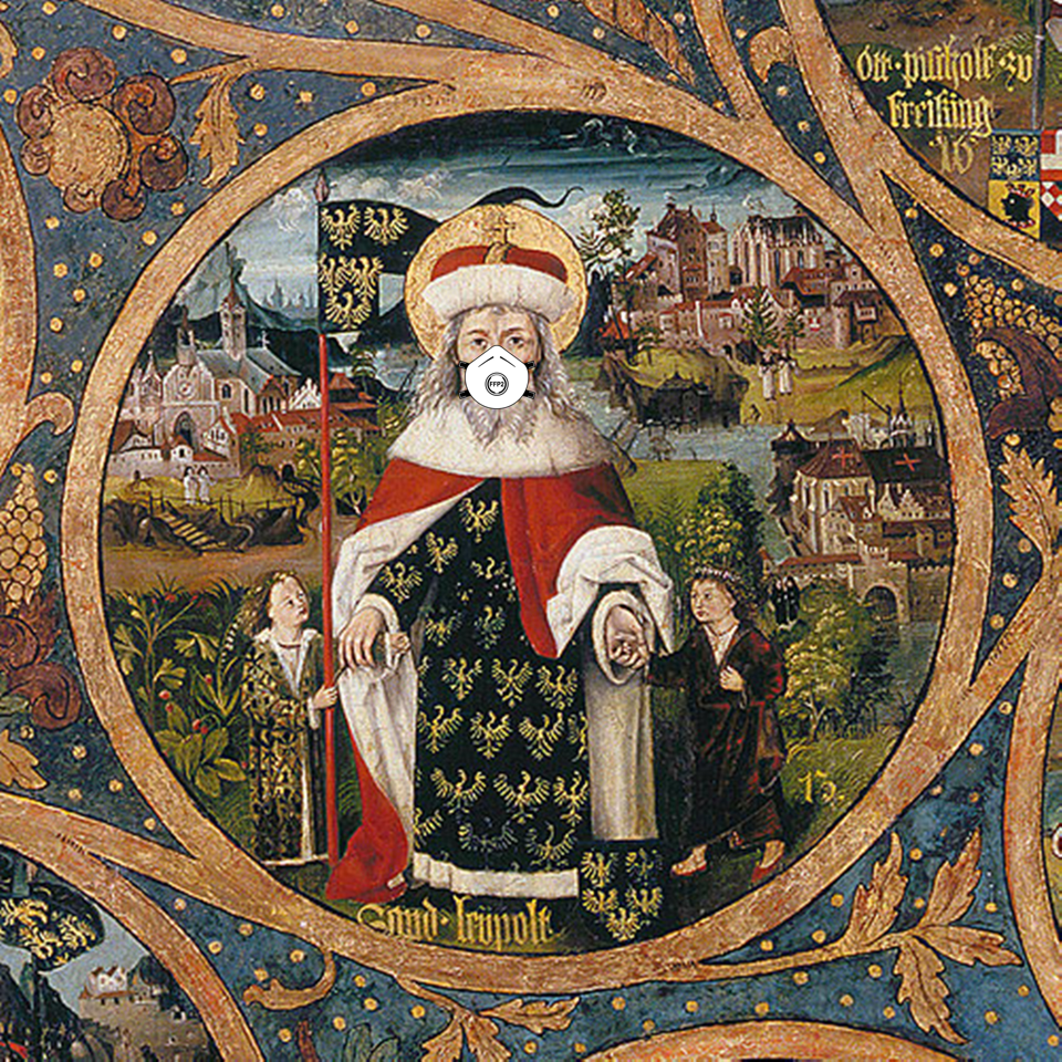 Der Heilige Leopold mit Maske